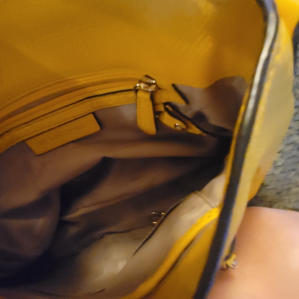 Michael Kors Yellow Leather Shoulder Bag - Picture 10 of 10